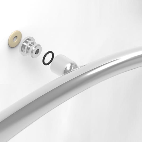 Illustration of the Invisia product being installed on the wall