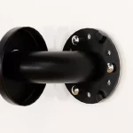 fully assembled wall anchor supporting a grab bar