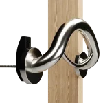 Crescent ring using the easy mount wall anchor to support the grab bar where there is no stud